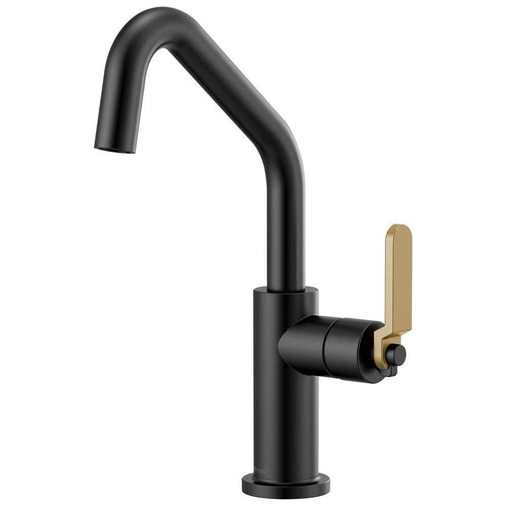 Litze  Bar Faucet with Angled Spout and Industrial Handle Kit