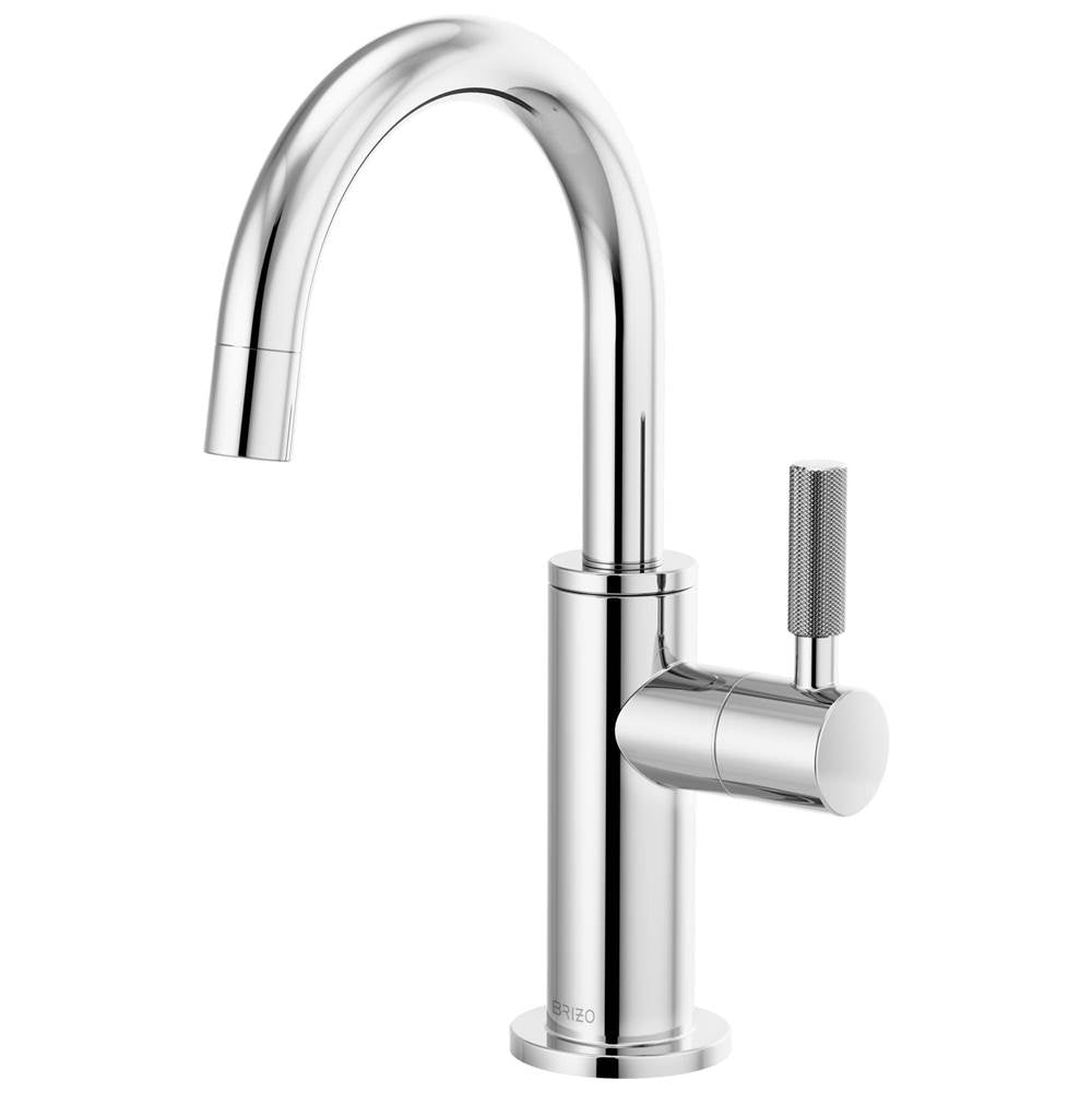 Litze  Beverage Faucet with Arc Spout and Knurled Handle