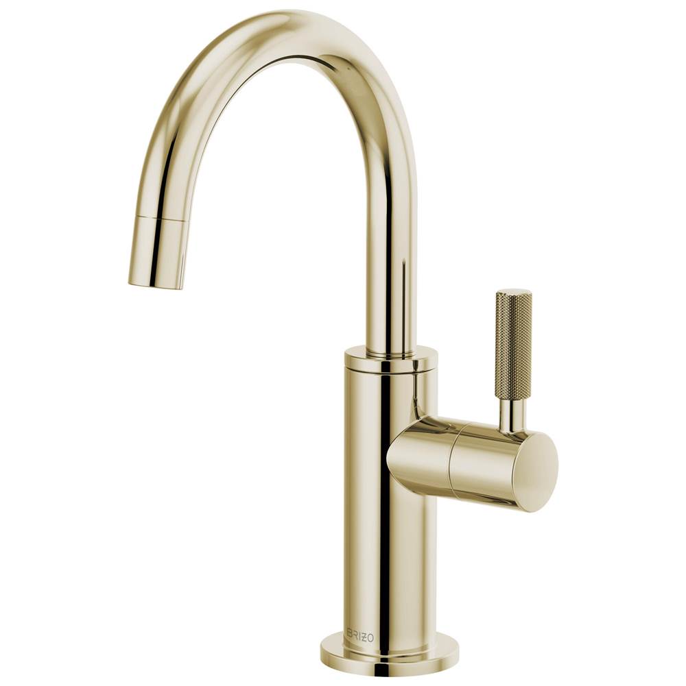 Litze  Beverage Faucet with Arc Spout and Knurled Handle