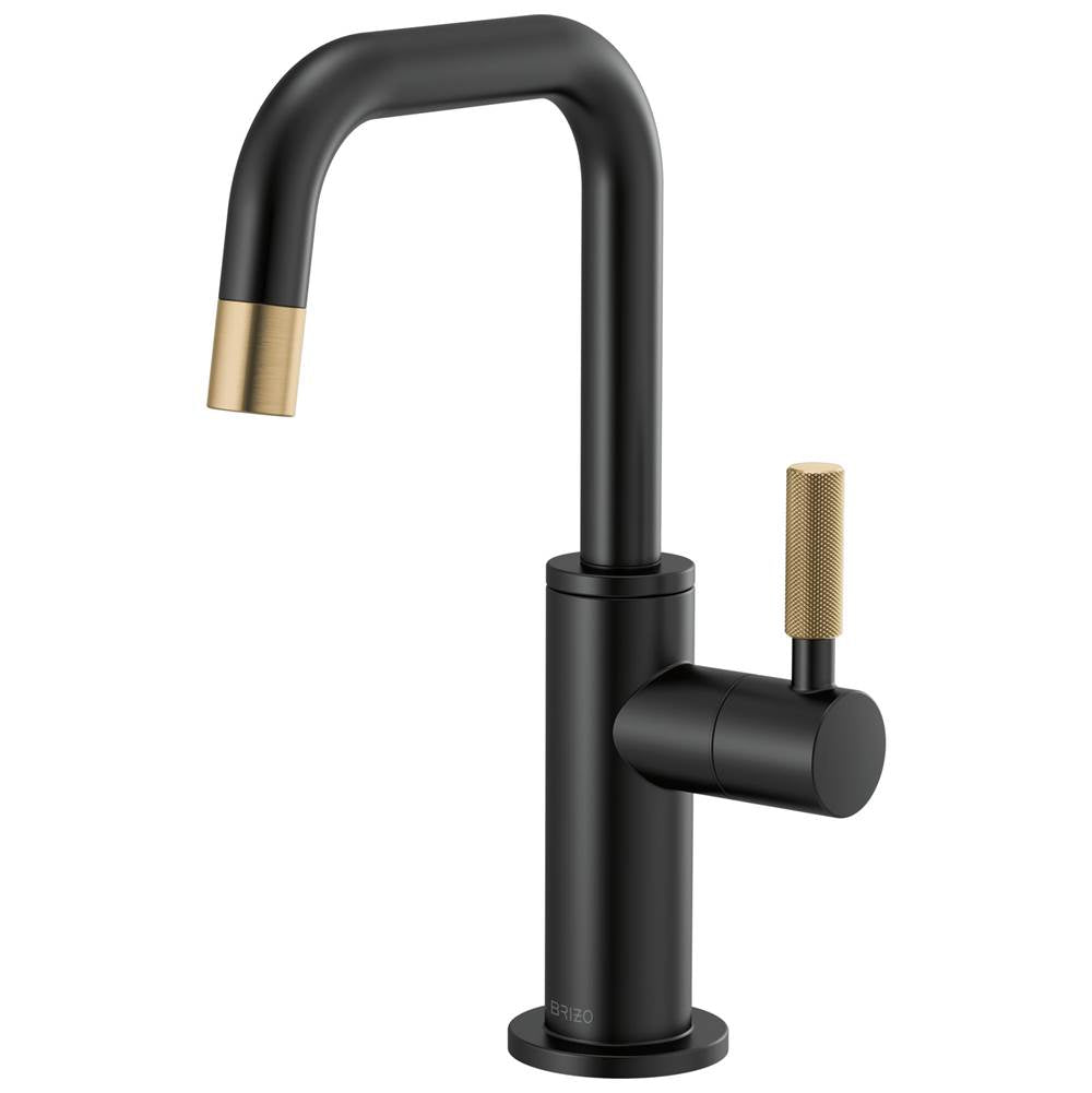 Litze  Beverage Faucet with Square Spout and Knurled Handle
