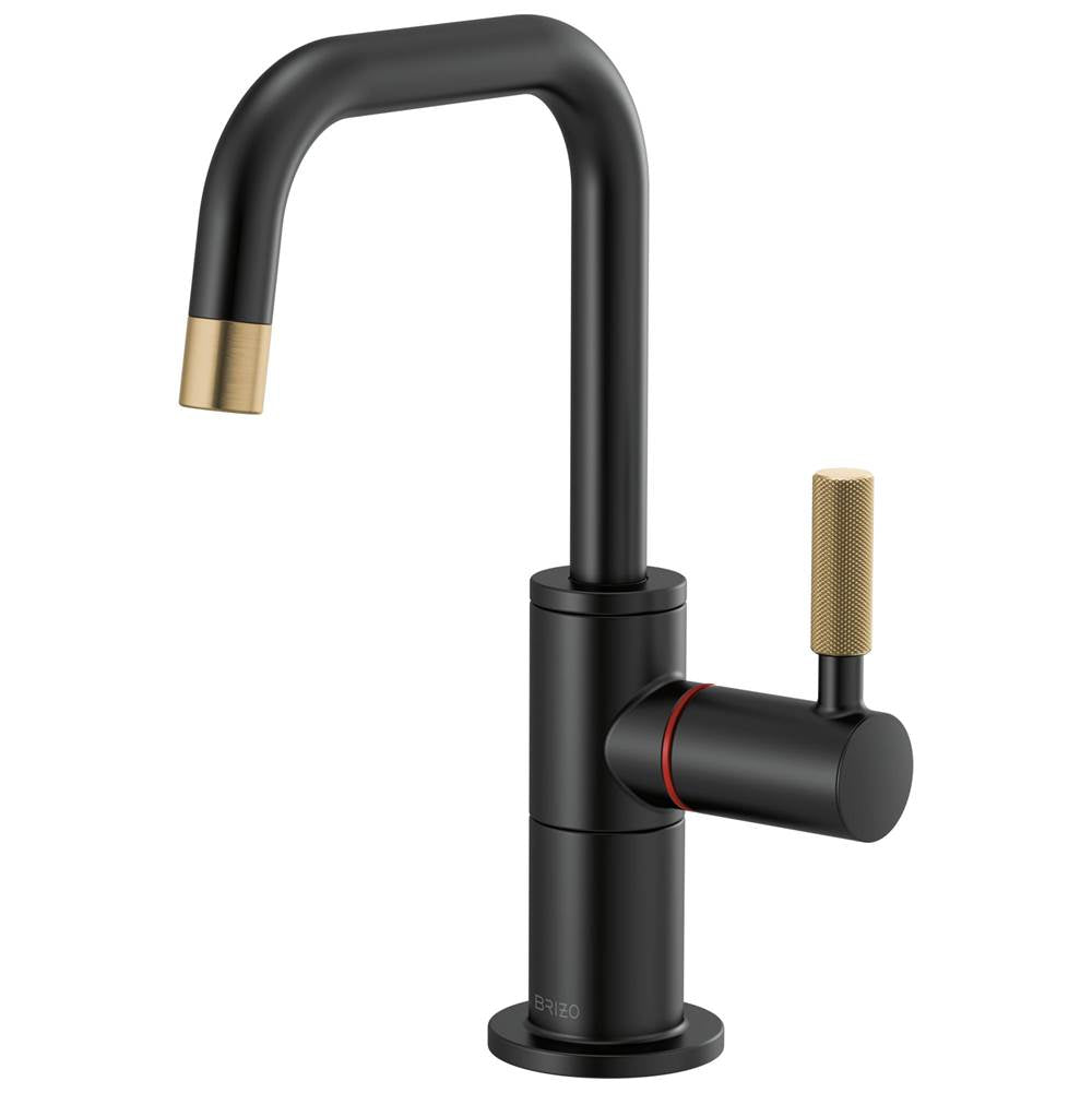Litze  Instant Hot Faucet with Square Spout and Knurled Handle
