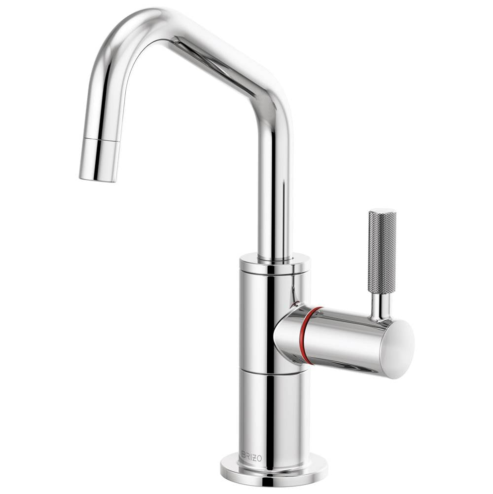 Litze  Instant Hot Faucet with Angled Spout and Knurled Handle