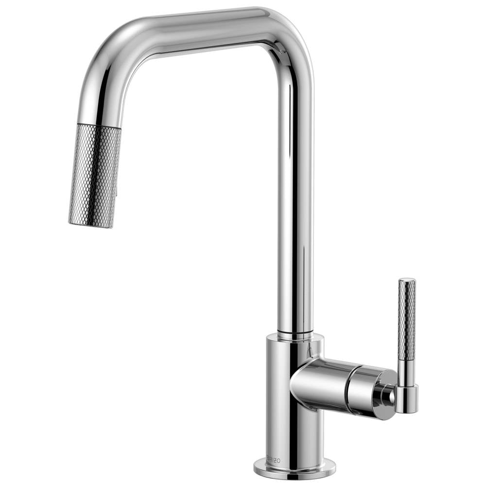 Litze  Pull-Down Faucet with Square Spout and Knurled Handle