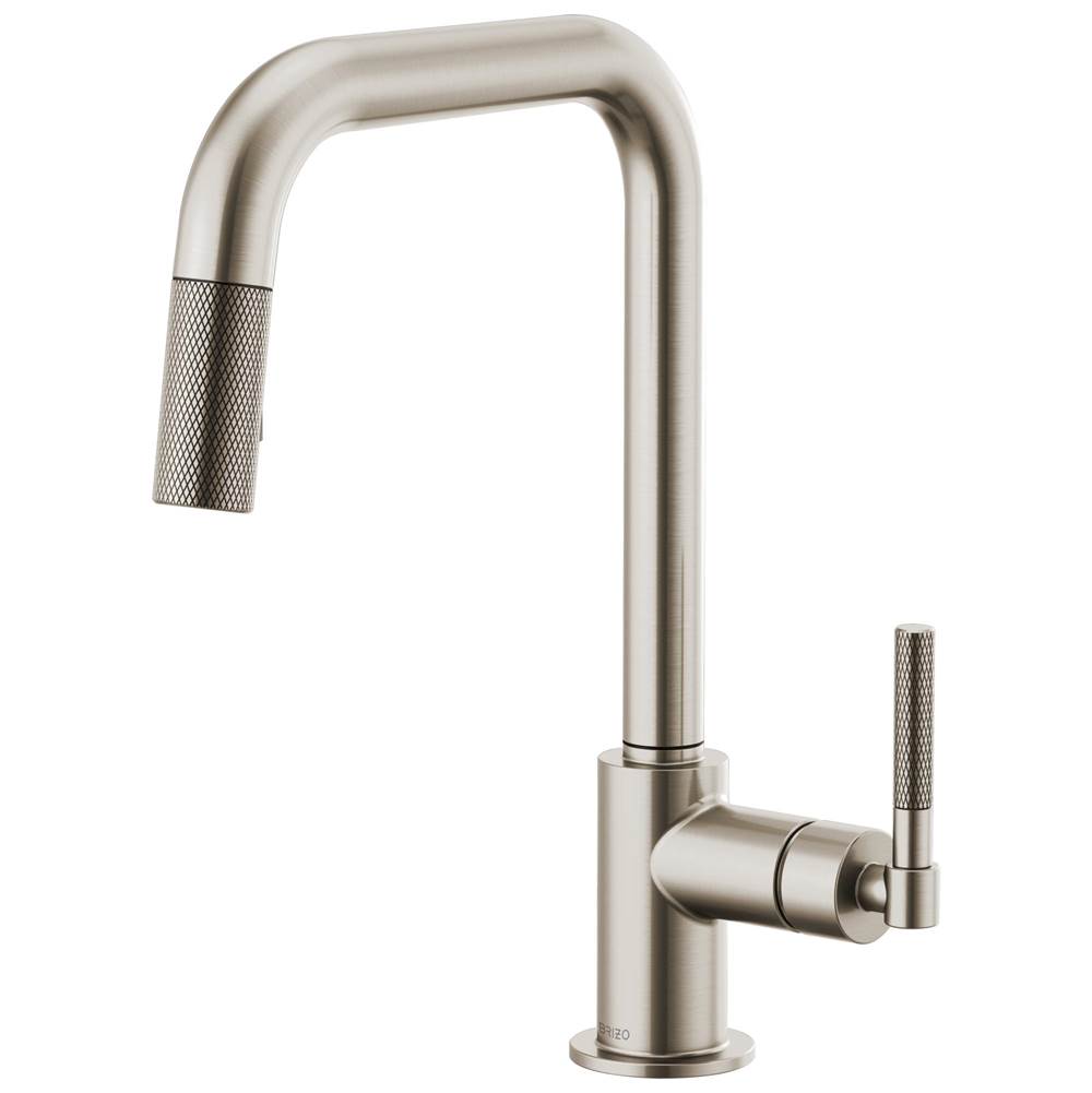 Litze  Pull-Down Faucet with Square Spout and Knurled Handle