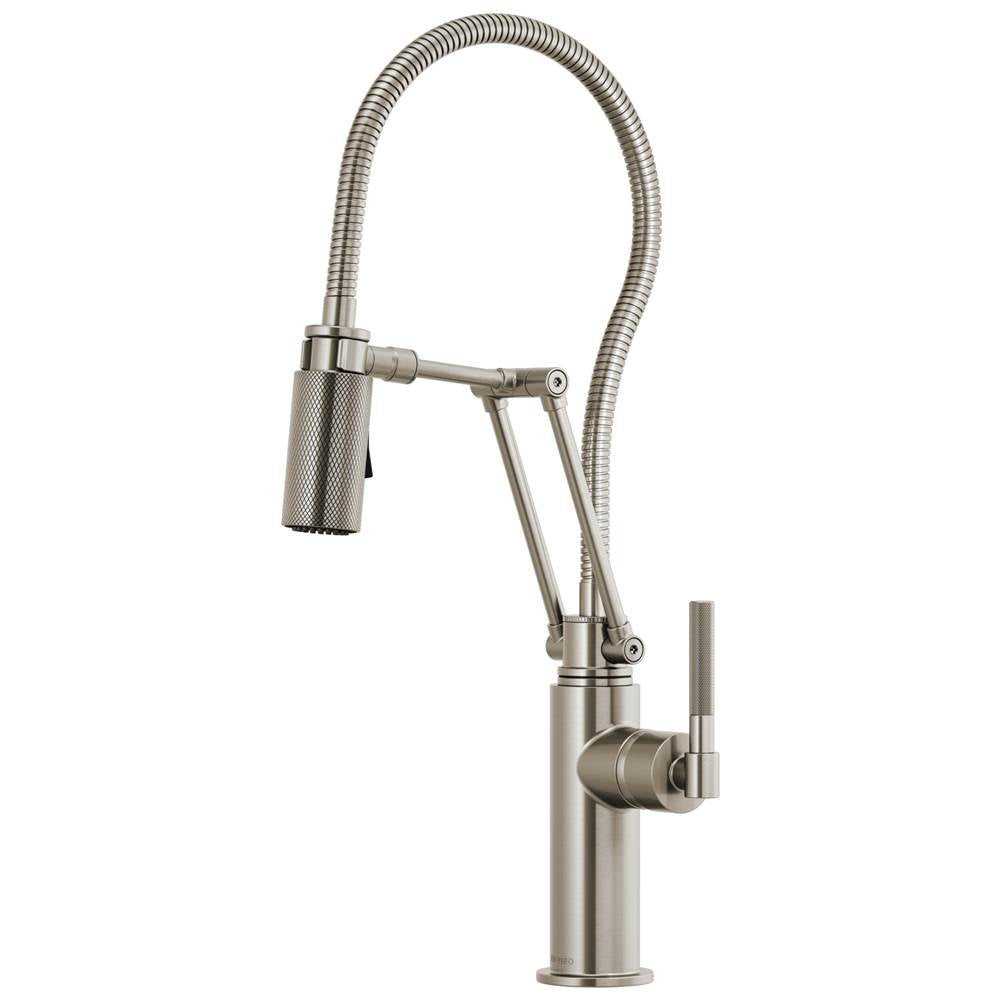 Litze  Articulating Faucet With Finished Hose