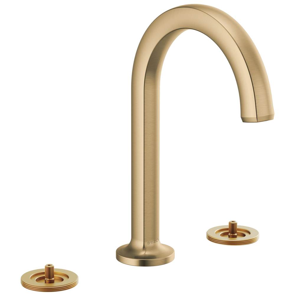 Kintsu  Widespread Lavatory Faucet with Angled Spout - Less Handles