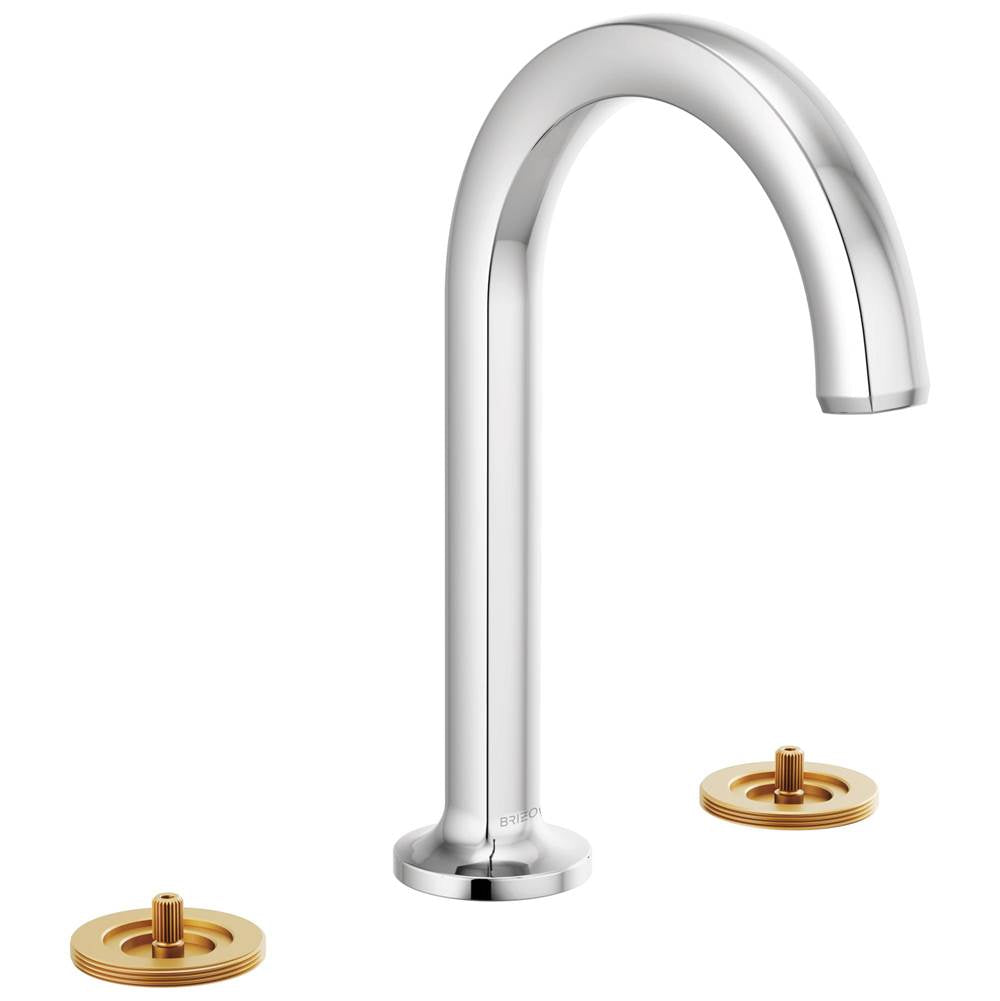 Kintsu  Widespread Lavatory Faucet with Angled Spout - Less Handles