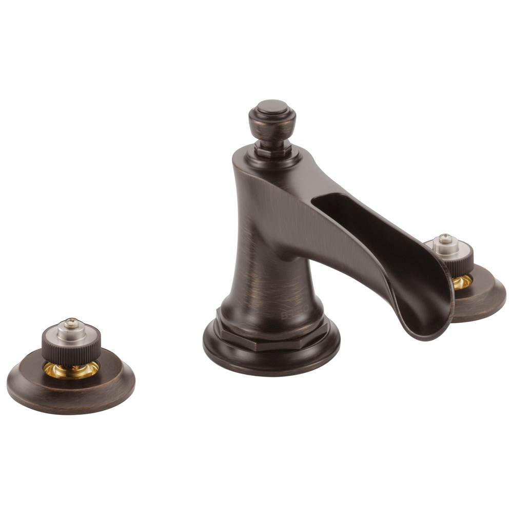 Rook  Widespread Lavatory Faucet with Channel Spout - Less Handles 1.2 GPM