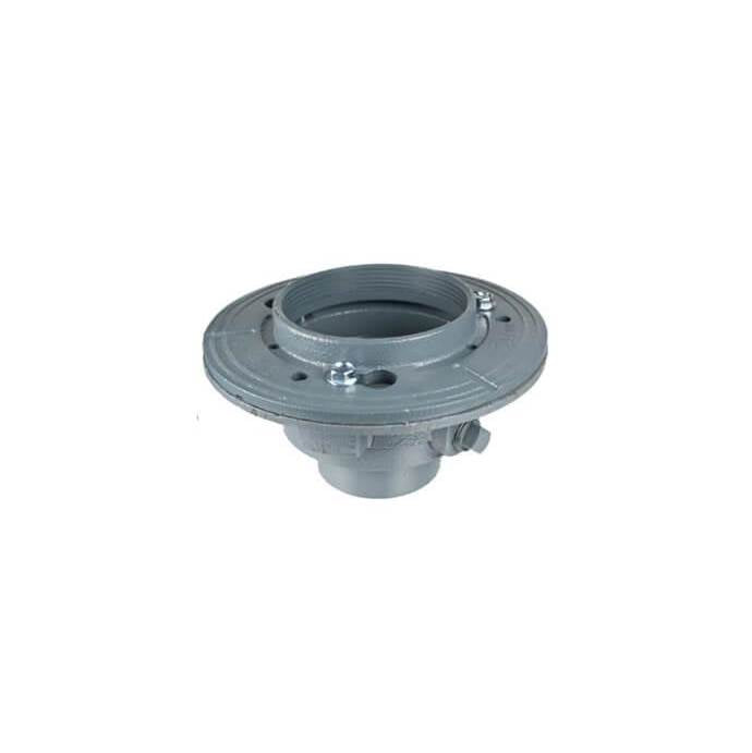4" Square Complete Shower Drain - Cast Iron