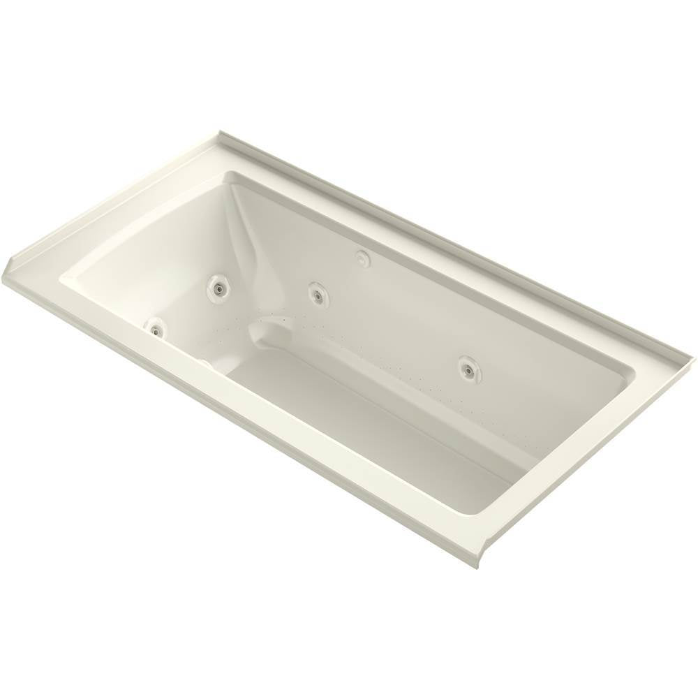 Archer  60" x 30" alcove Heated BubbleMassage air bath and whirlpool, right drain
