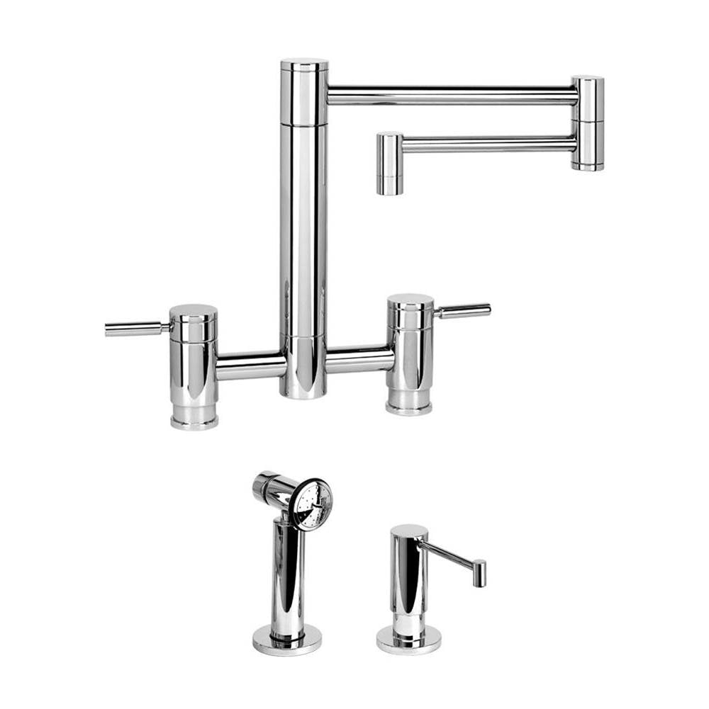 Hunley Bridge Faucet - 18" Articulated Spout - 2pc. Suite