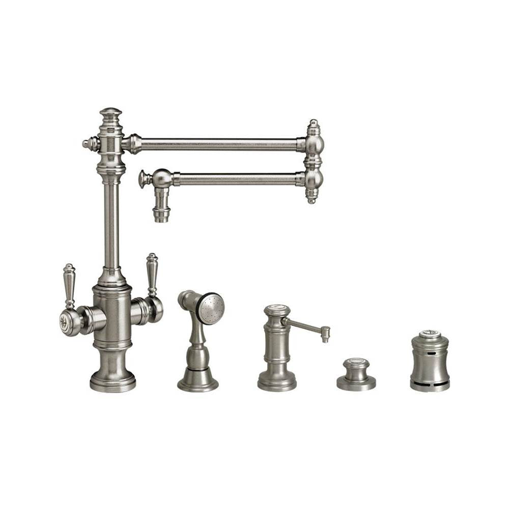 Towson Two Handle Kitchen Faucet - 18" Spout - 4pc. Suite