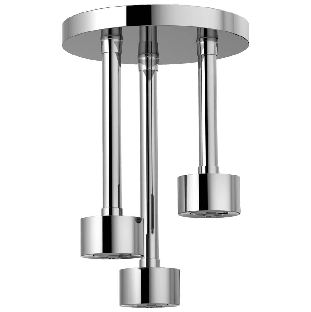 Universal Showering Linear Round Single-Function H2Okinetic  Pendant Raincan Shower Head