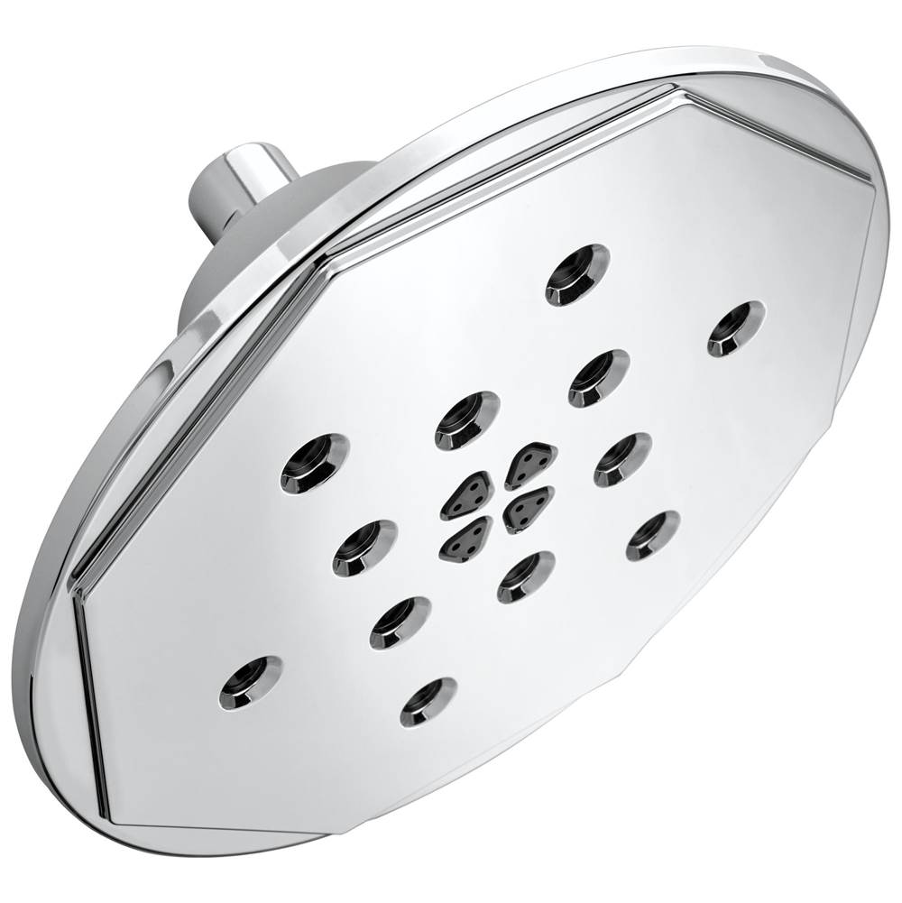 Rook  8" H2Okinetic&lt;sup&gt; &lt;/sup&gt; Round Multi-Function Wall Mount Showerhead