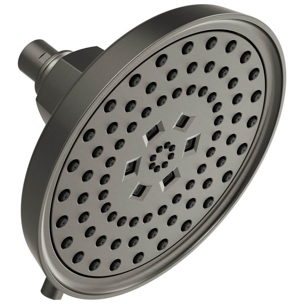 Universal Showering 7" Linear Round H2Okinetic  Multi-Function Wall Mount Shower Head - 1.5 GPM