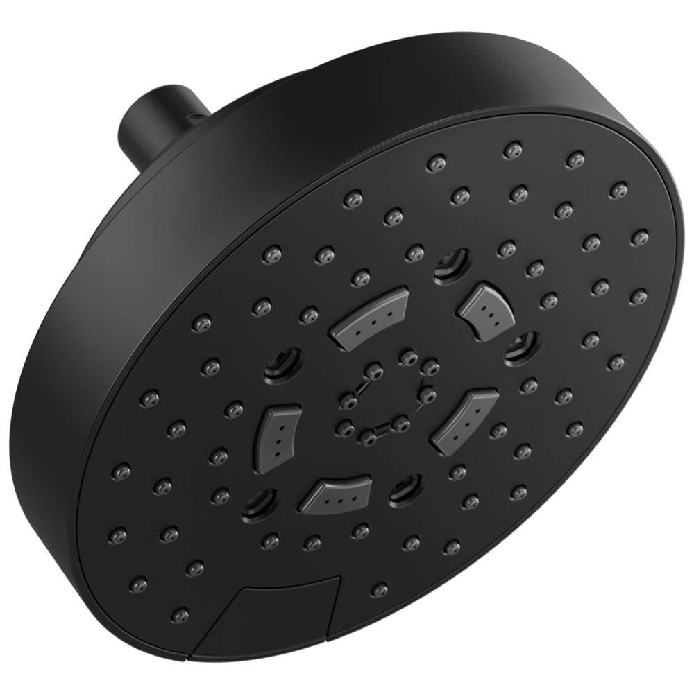 Universal Showering 7" Linear Round H2Okinetic  Multi-Function Wall Mount Shower Head - 1.5 GPM
