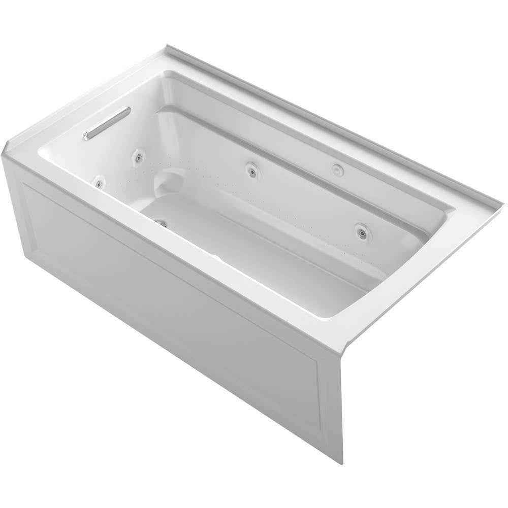 Archer  60" x 32" alcove Heated BubbleMassage air bath and whirlpool, right drain