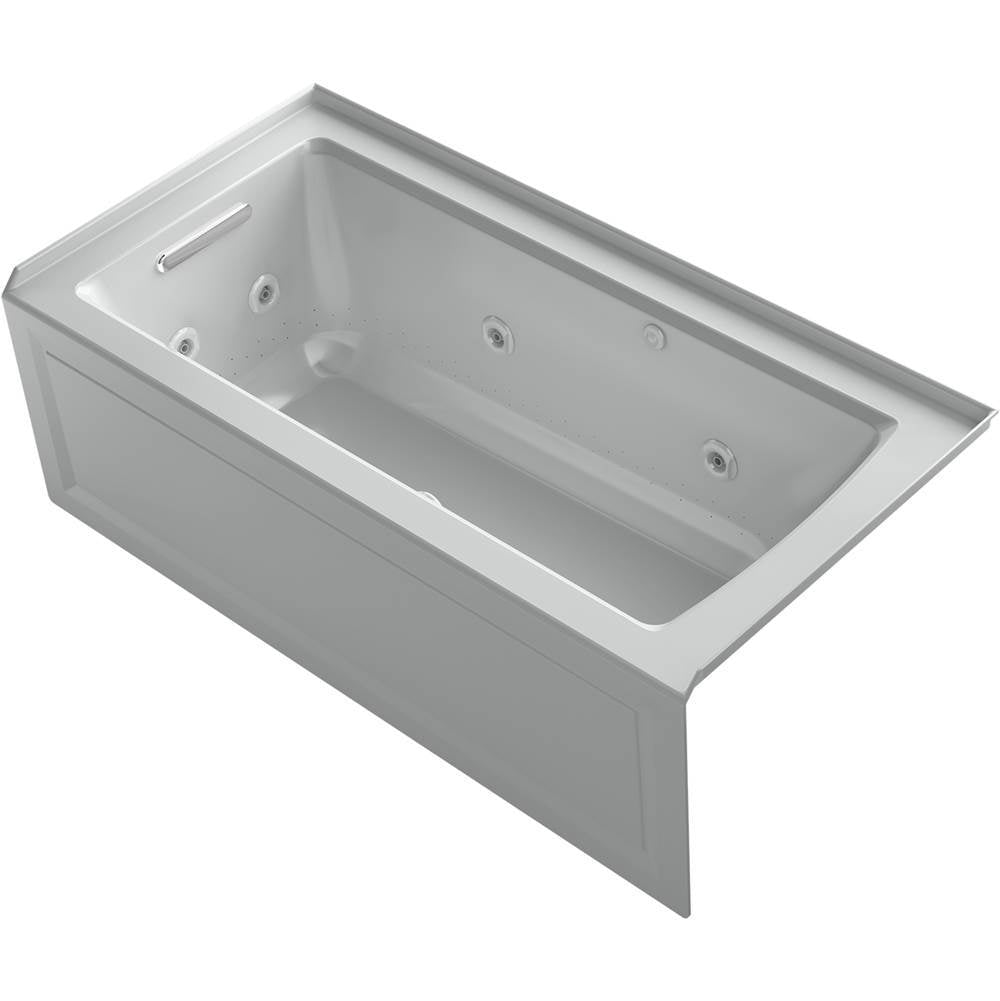 Archer  60" x 30" alcove Heated BubbleMassage air bath and whirlpool, left drain