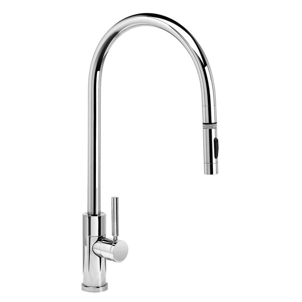 Modern Extended Reach PLP Pulldown Faucet - Toggle Sprayer