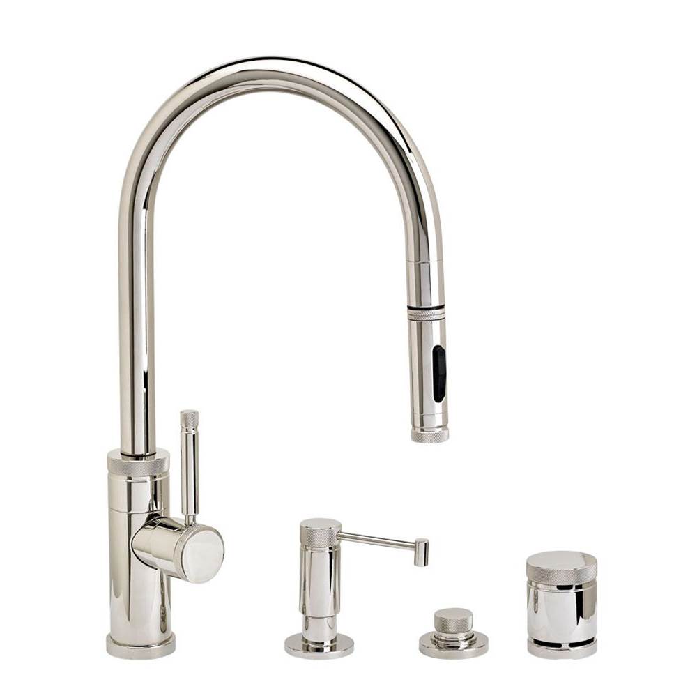 Industrial PLP Pulldown Faucet -Toggle Sprayer - 4pc. Suite
