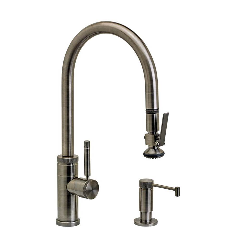 Industrial PLP Pulldown Faucet - Lever Sprayer - 2pc. Suite