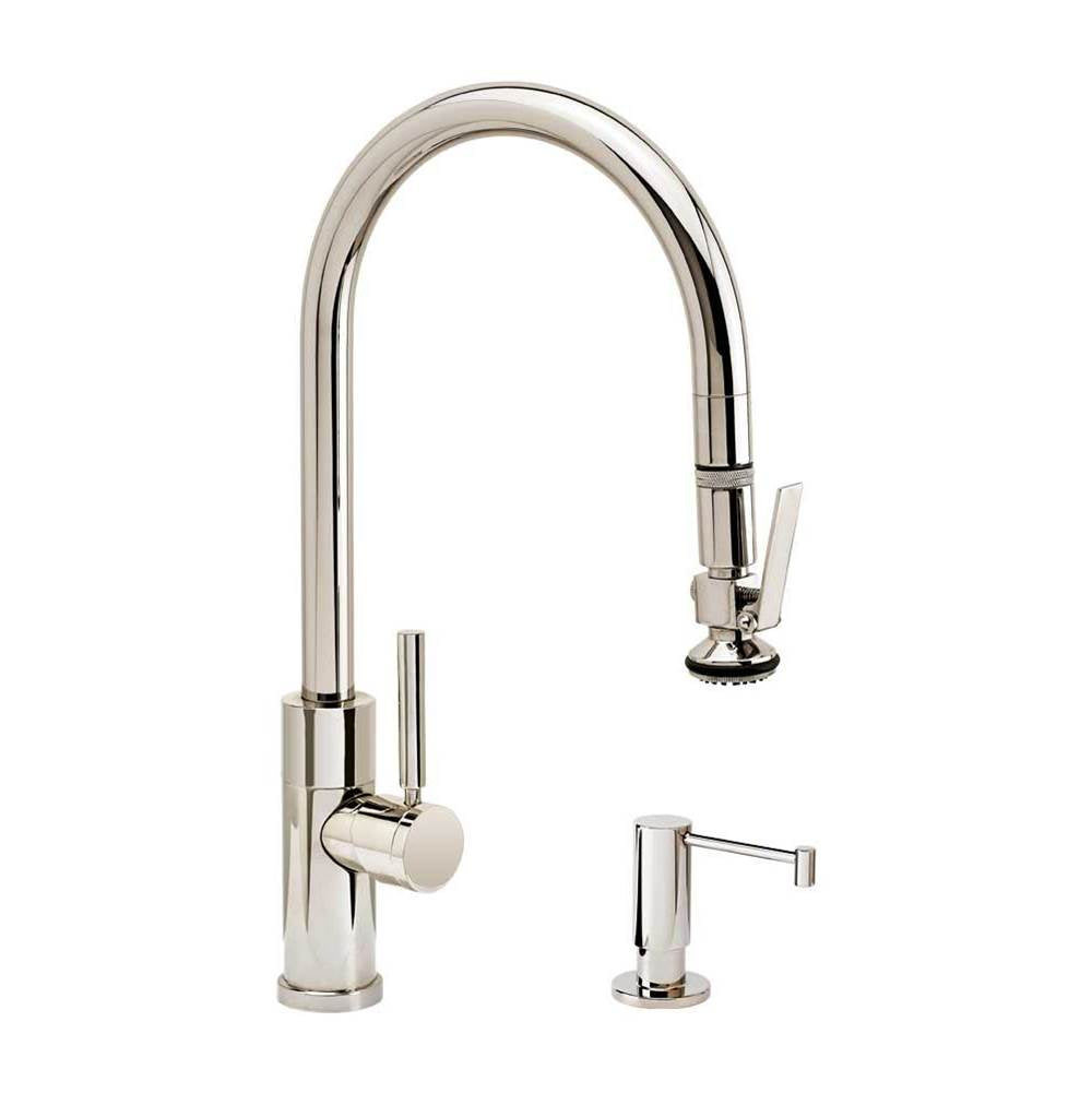 Modern PLP Pulldown Faucet - Lever Sprayer - 2pc. Suite