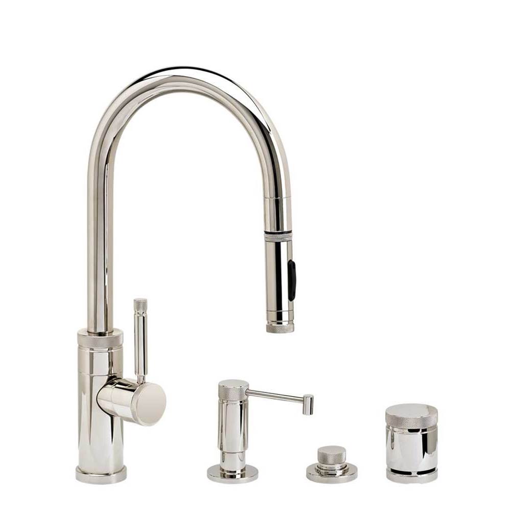 Industrial Prep Size PLP Pulldown Faucet - Toggle Sprayer - 4pc. Suite