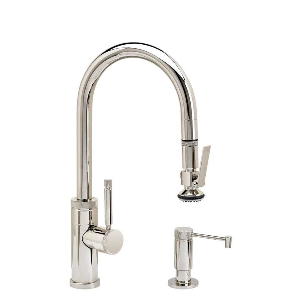 Industrial Prep Size PLP Pulldown Faucet - Lever Sprayer - 2pc. Suite
