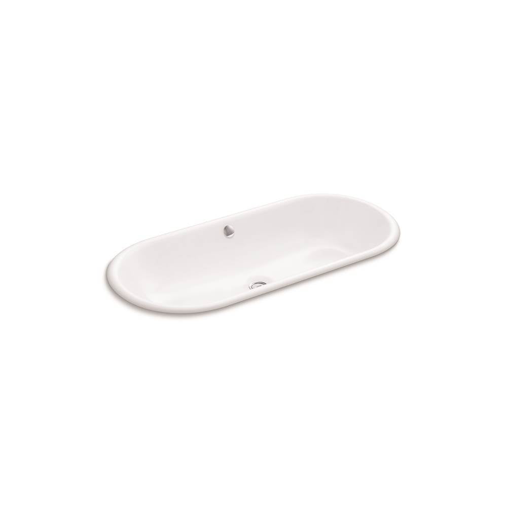 Iron Plains  33" oval drop-in/undermount bathroom sink