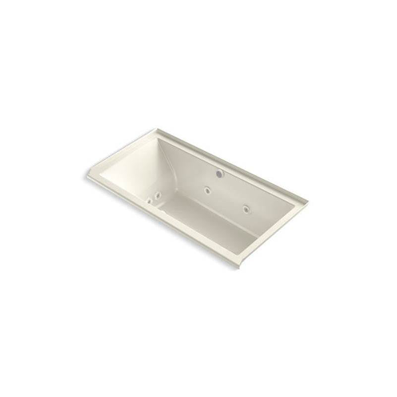 Underscore  60" x 30" alcove Heated BubbleMassage air bath with whirlpool, right drain