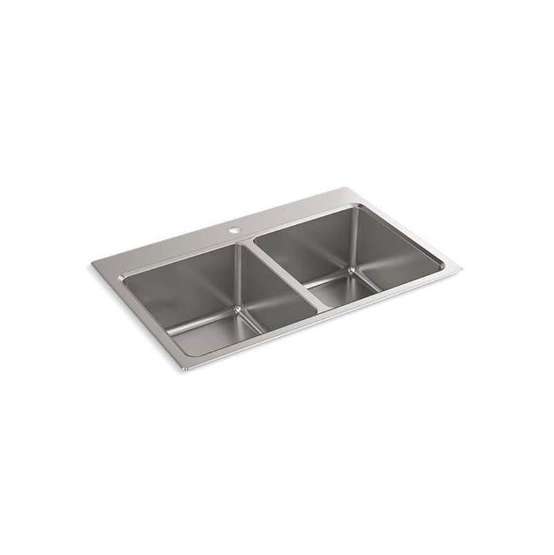 Prologue  33" top-/undermount double-bowl kitchen sink