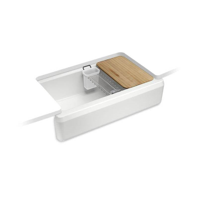 Riverby  35-3/4" undermount single-bowl farmhouse workstation kitchen sink