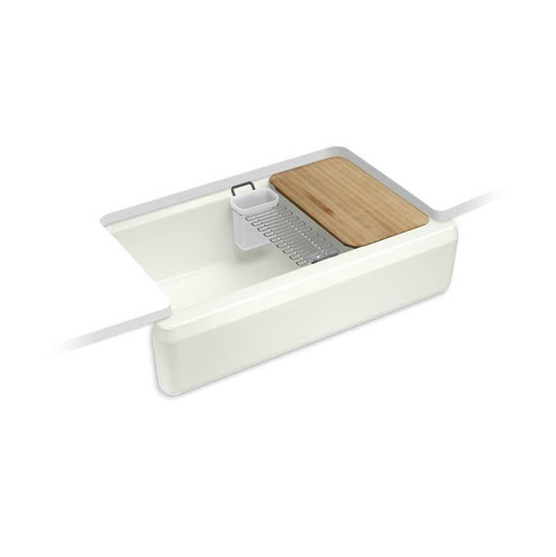 Riverby  35-3/4" undermount single-bowl farmhouse workstation kitchen sink