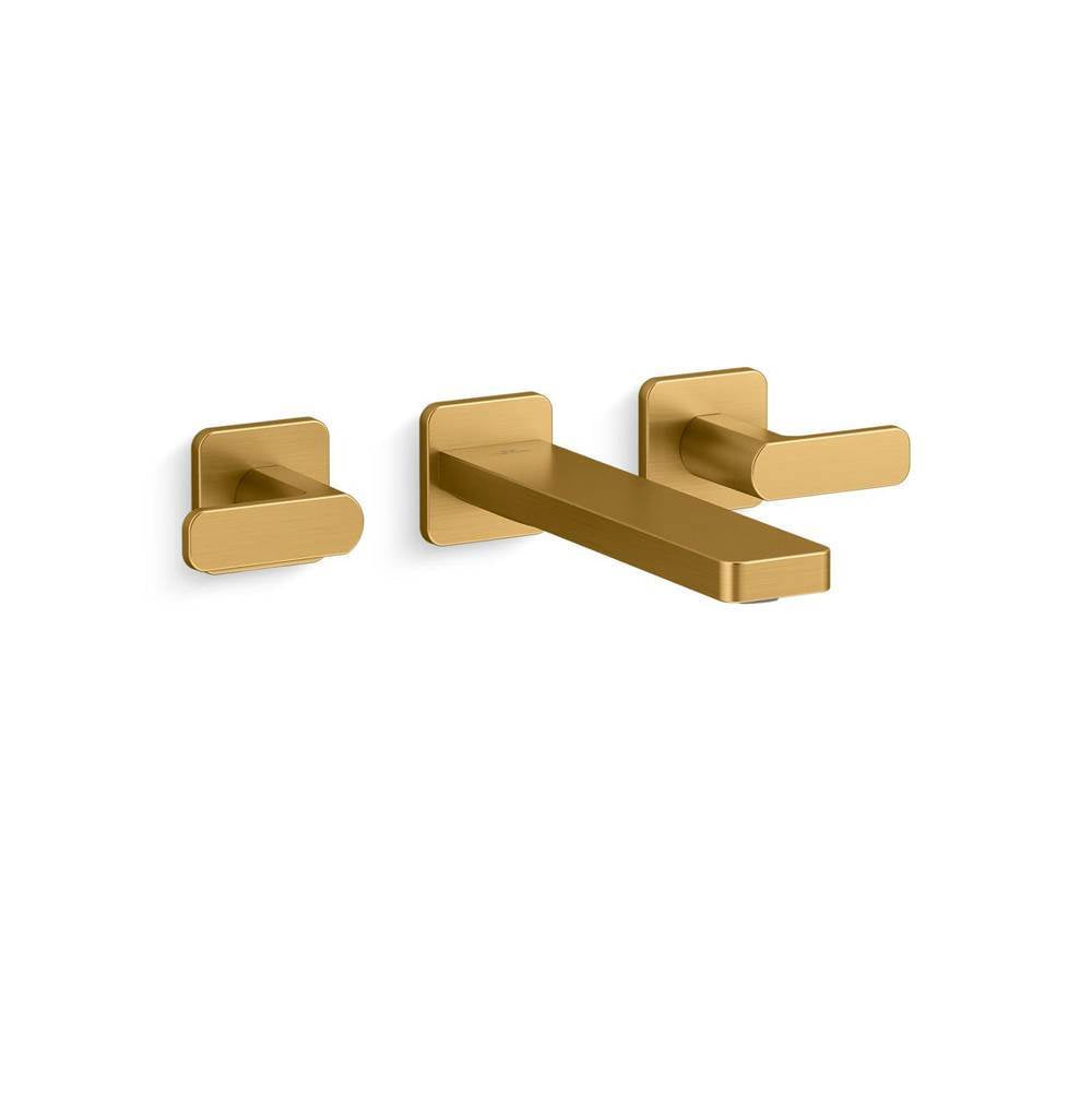 Parallel  Wall-mount bathroom sink faucet trim, 1.2 gpm