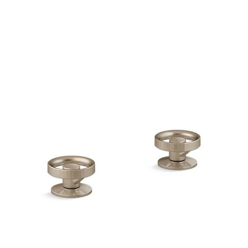 Components  Deck-mount bath faucet handles with Industrial design