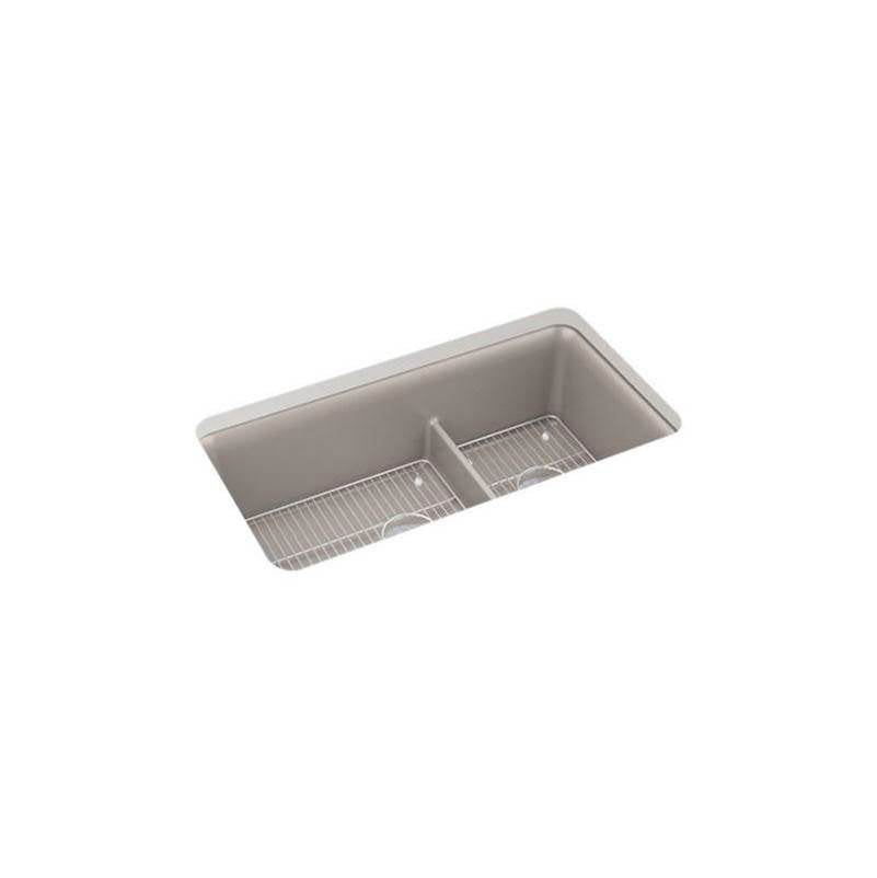 Cairn  Smart Divide  33-1/2" undermount double-bowl kitchen sink