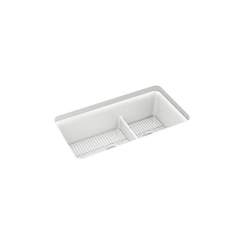 Cairn  Smart Divide  33-1/2" undermount double-bowl kitchen sink