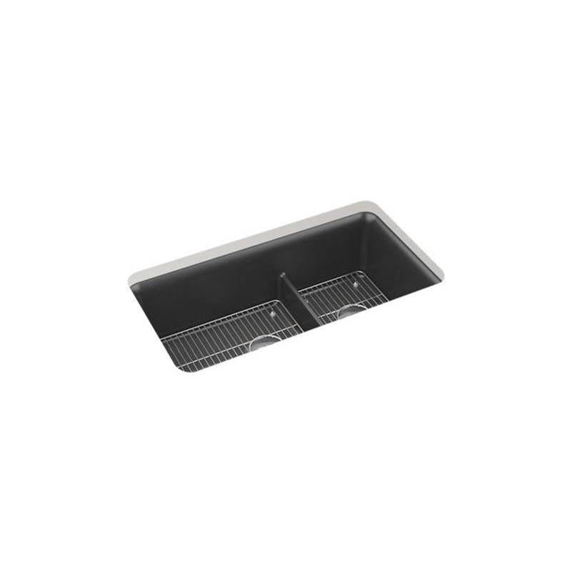Cairn  Smart Divide  33-1/2" undermount double-bowl kitchen sink