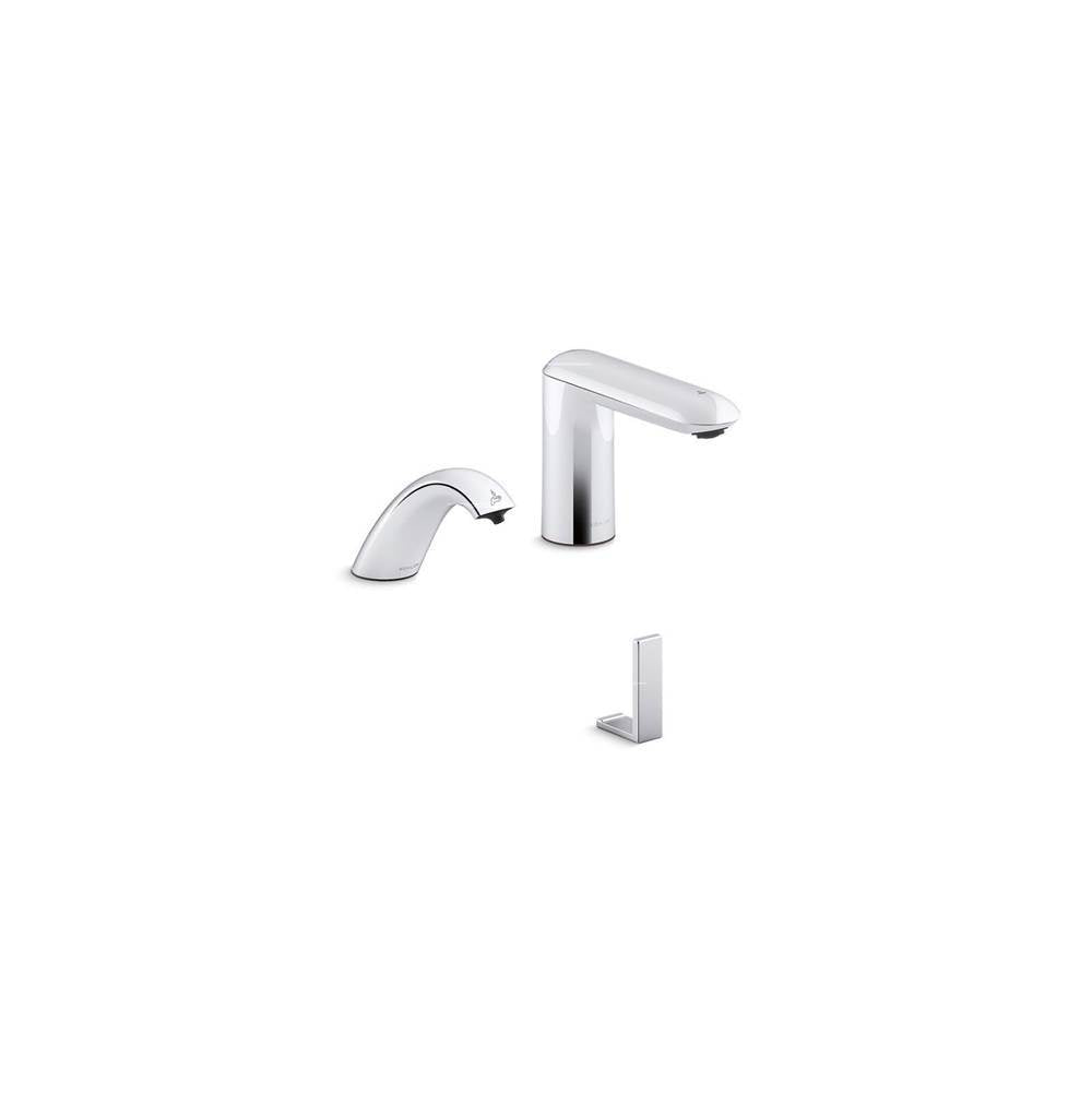 Kumin  Curve Touchless lavatory faucet and soap dispenser with Kinesis  sensor technology, AC-powered, 0.5 gpm