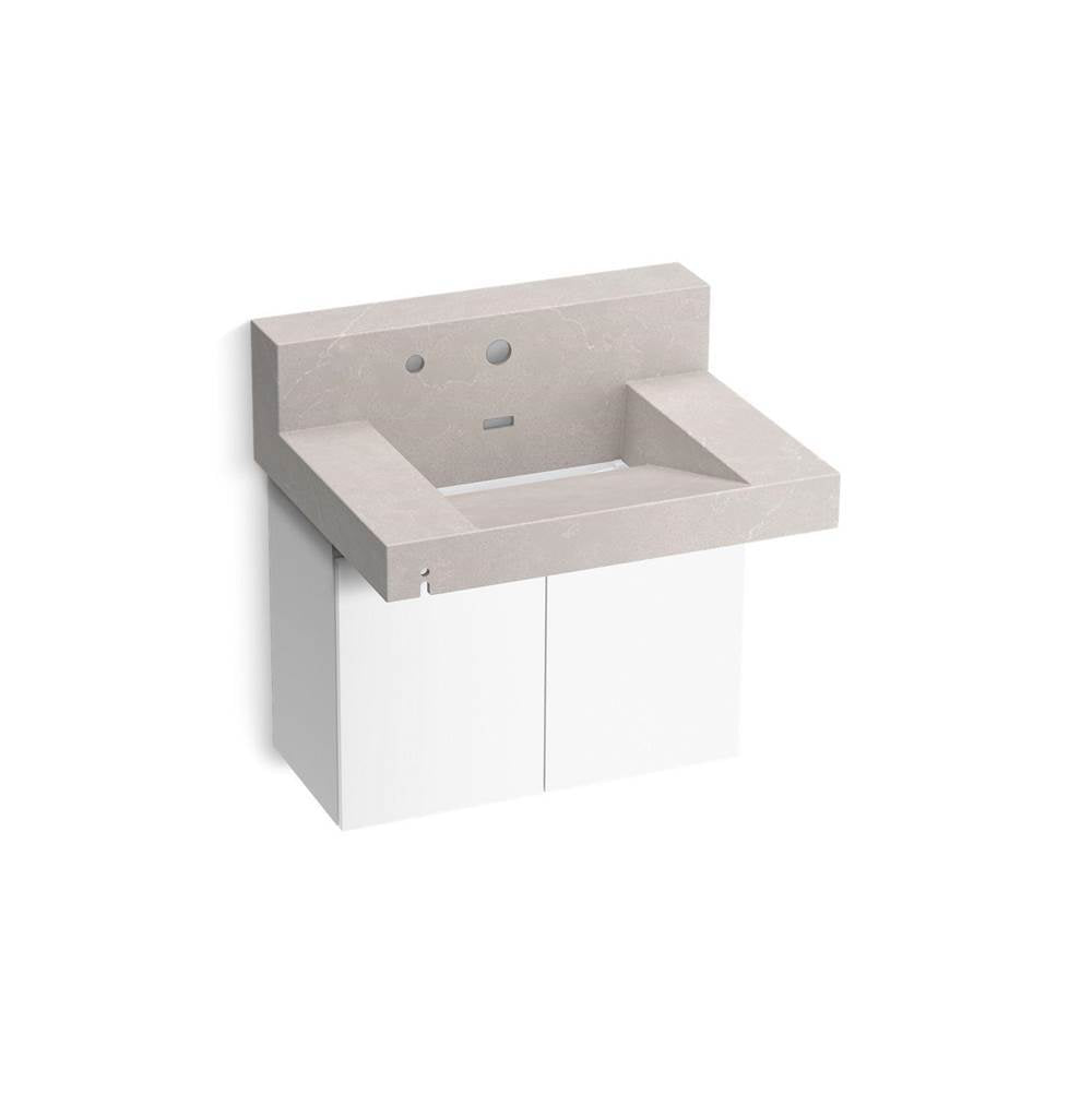Constellation 30" wall-mount lavatory system with backsplash