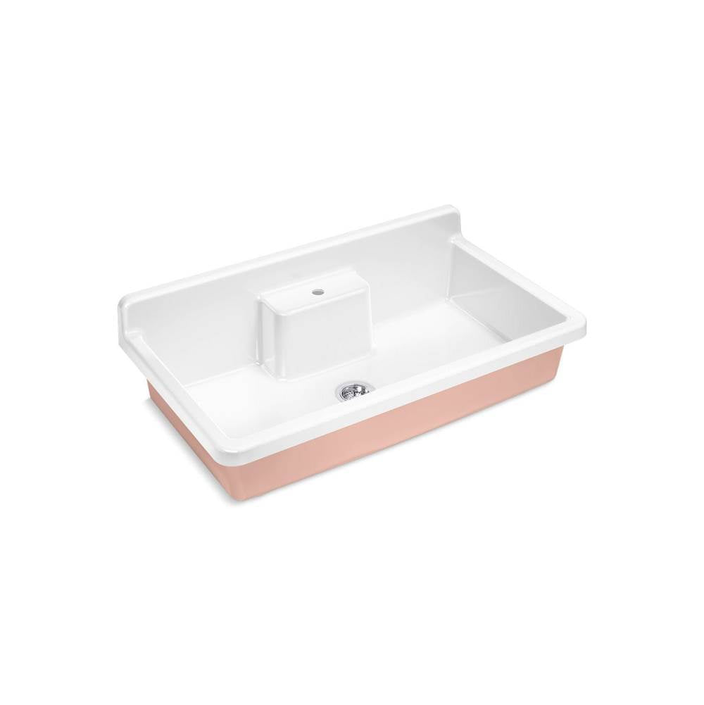 Farmstead  45" top-/wall-mount single-bowl workstation farmhouse kitchen sink