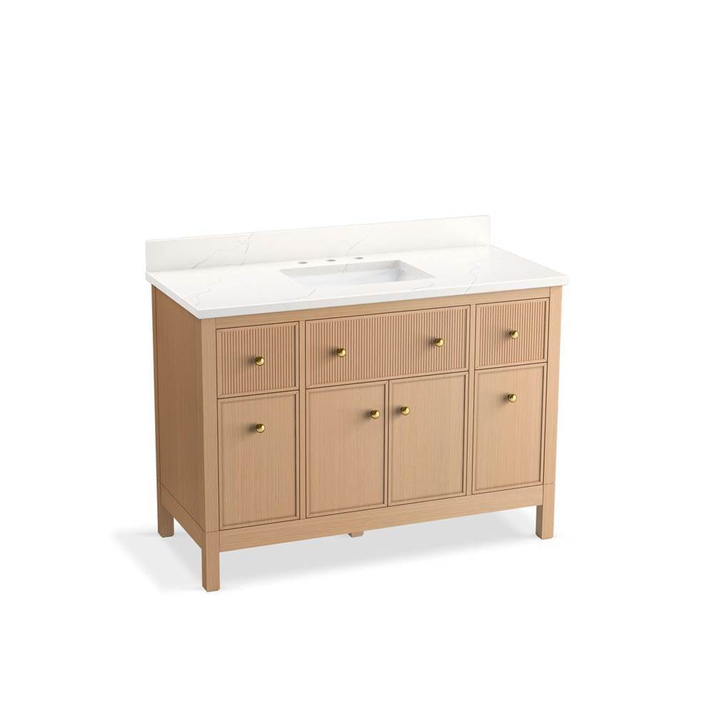 Malin by Studio McGee 48" bathroom vanity cabinet with sink and quartz top
