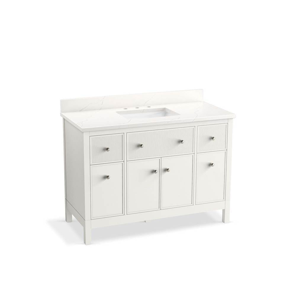 Malin by Studio McGee 48" bathroom vanity cabinet with sink and quartz top