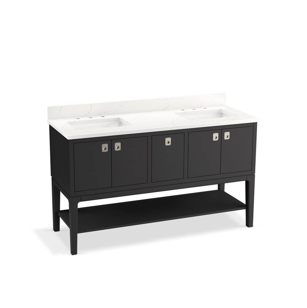Seagrove  by Studio McGee 60" bathroom vanity cabinet with sinks and quartz top