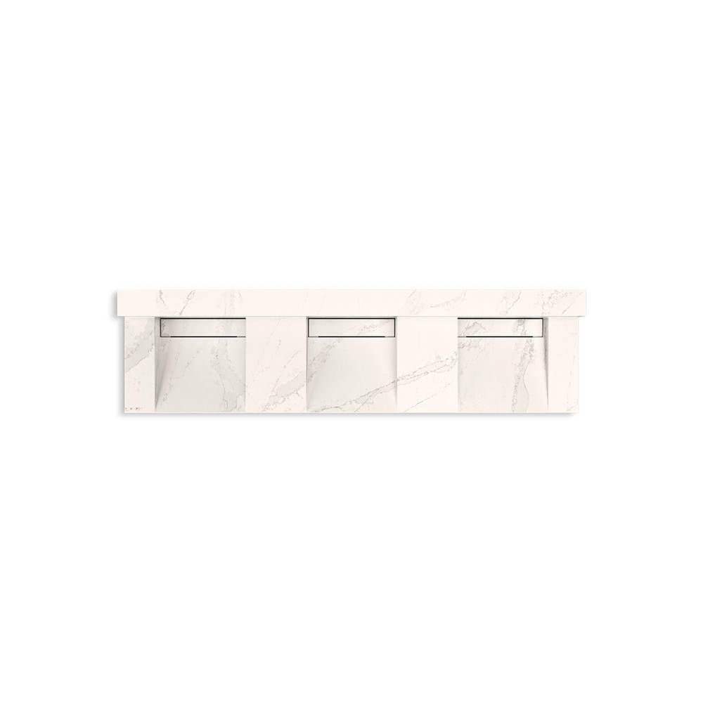 Constellation 90" wall-mount basin lavatory system with backsplash