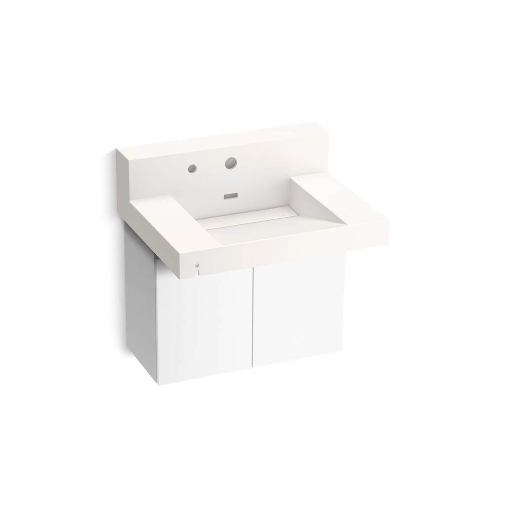 Constellation 30" wall-mount lavatory system with backsplash