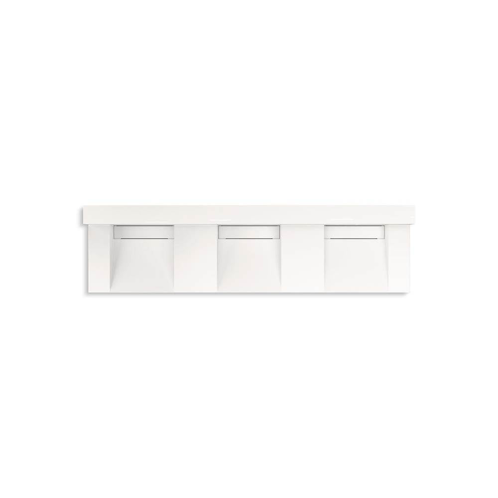 Constellation 90" wall-mount basin lavatory system with backsplash
