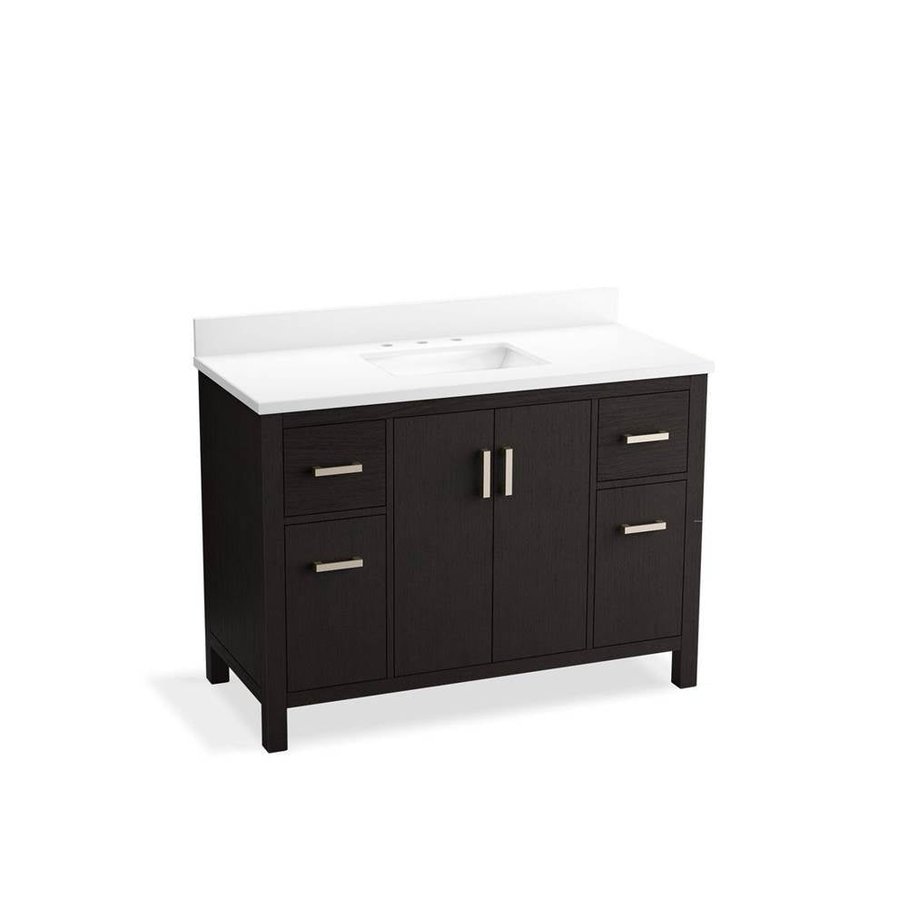 Kresla  48" bathroom vanity cabinet with sink and quartz top