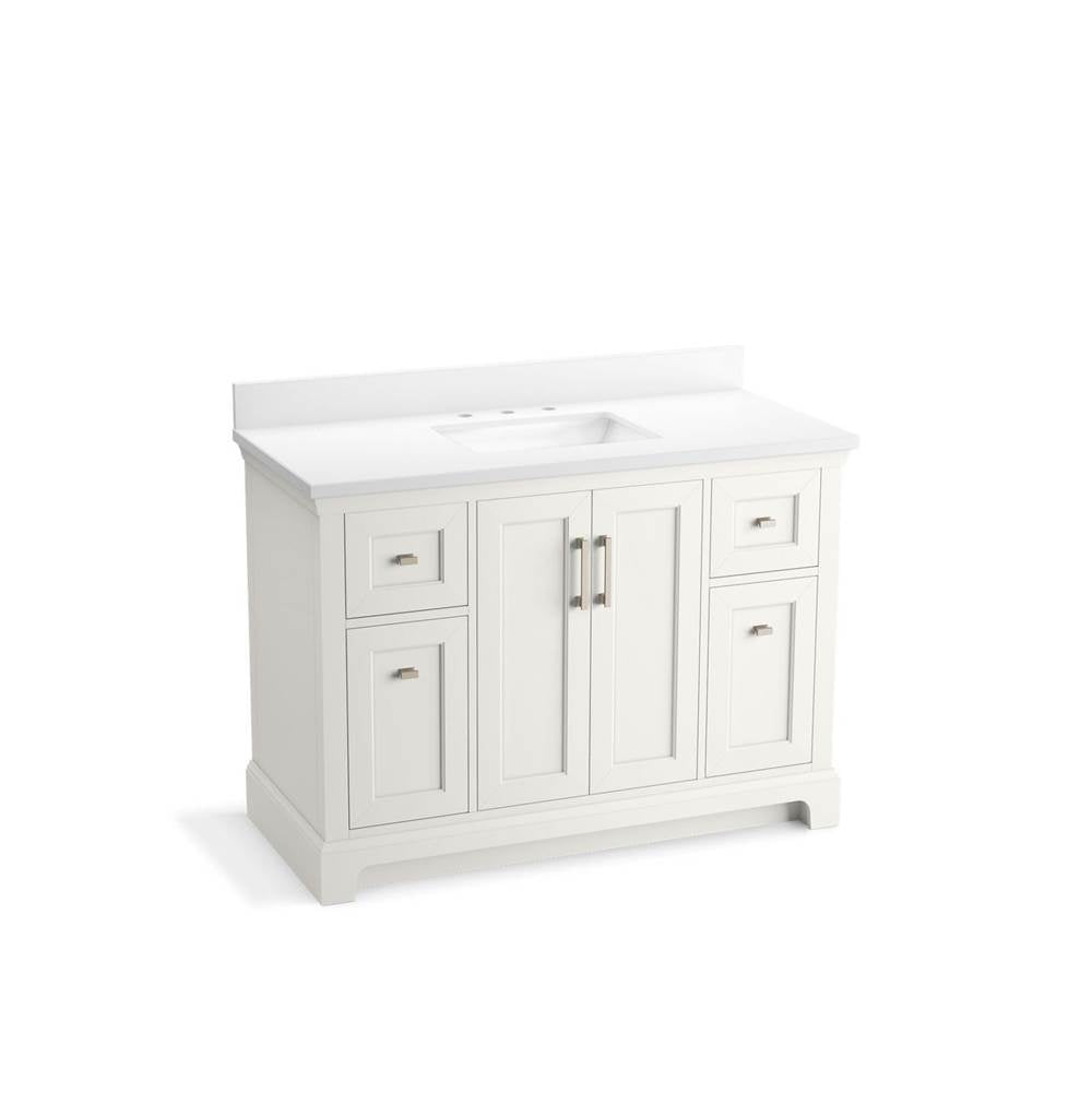 Charlemont 48" bathroom vanity cabinet with sink and quartz top