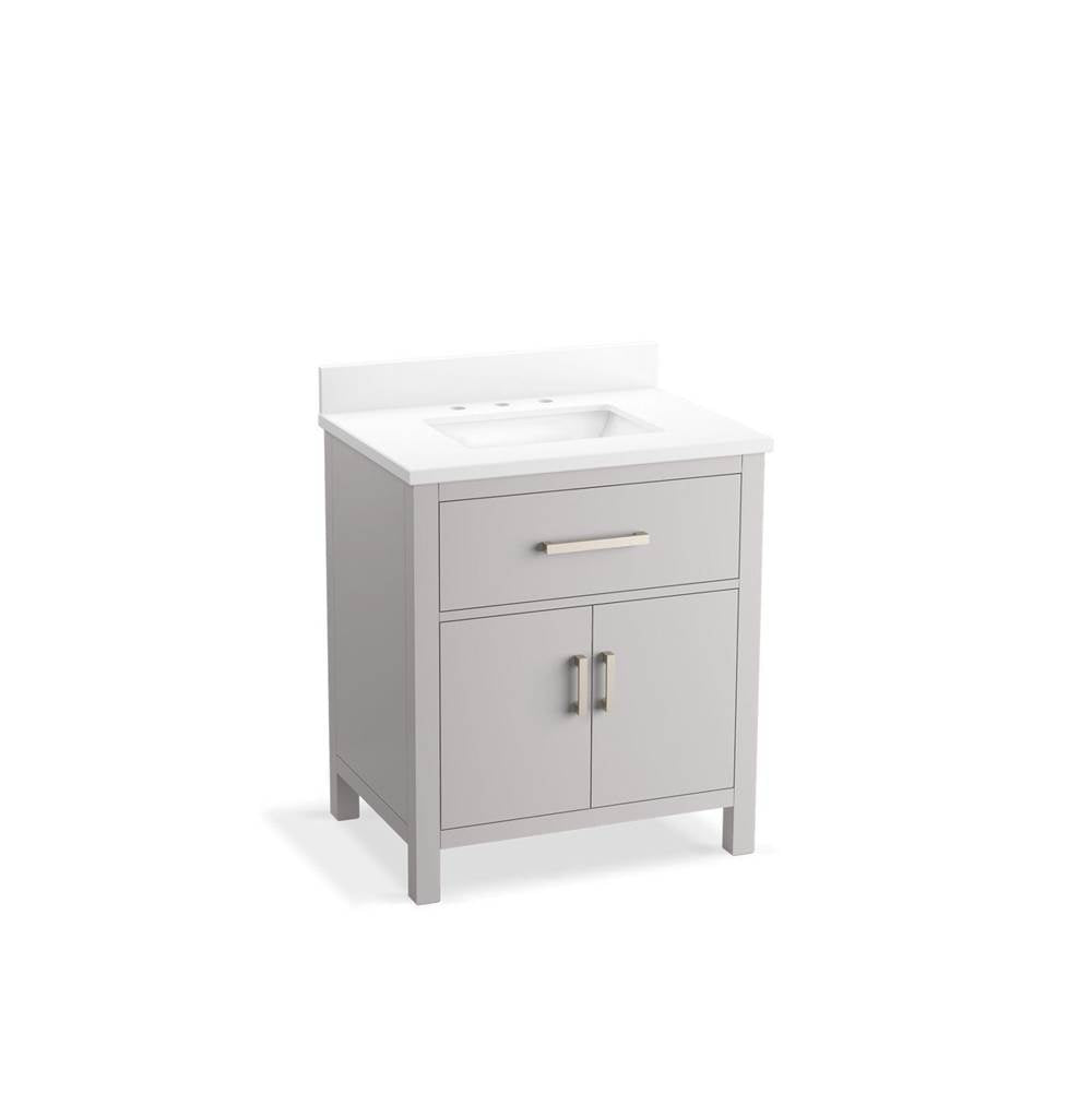 Kresla  30" bathroom vanity cabinet with sink and quartz top